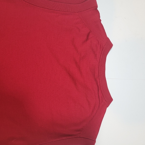 Daniel Cremieux Men's Large red vneck vest morino wool - Picture 9 of 12